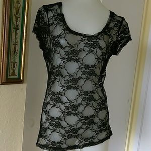 LACE BLOUSE ZENANA OUTFITTERS.